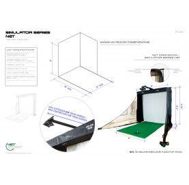 Dimensions for the installation of the simulator